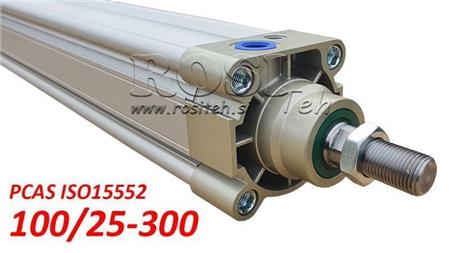 ΠΝΕΥΜΑΤΙΚΟΣ ΚΥΛΙΝΔΡΟΣ PCAS 100/25-300 BE ISO15552
