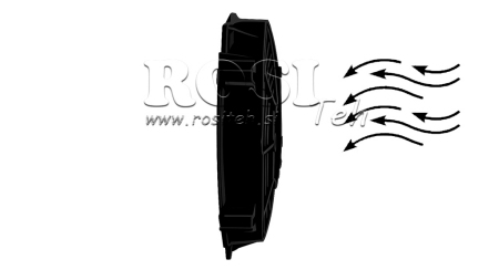 ΑΞΟΝΙΚΟΣ ΑΕΡΑΓΩΓΟΣ 255MM PUSH 12V