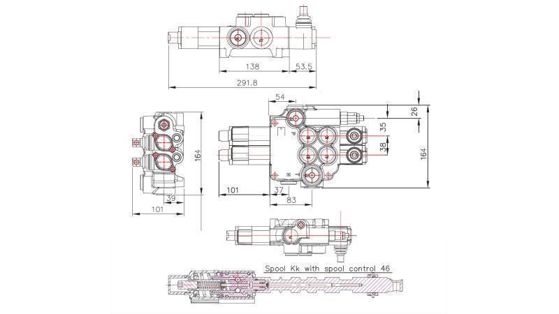 HIDRAVLIČNI VENTIL 2xZ80 2AK31A31GKZ
