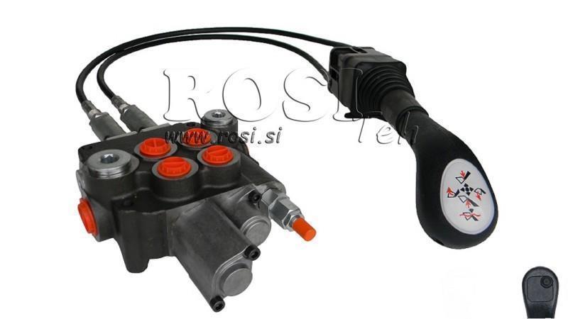 JOYSTICK 1x ΚΟΥΜΠΙ ΜΕ ΚΑΛΩΔΙΟ 1 μ ΚΑΙ ΥΔΡΑΥΛΙΚΗ ΒΑΛΒΙΔΑ 2xP80 λίτρα. ΕΠΙΠΕΔΟ