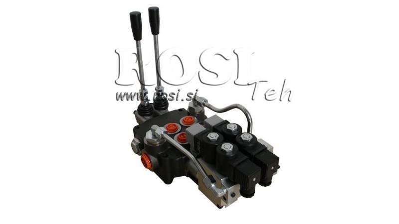 HIDRAVLIČNI VENTIL 2xP80 - EO 12V